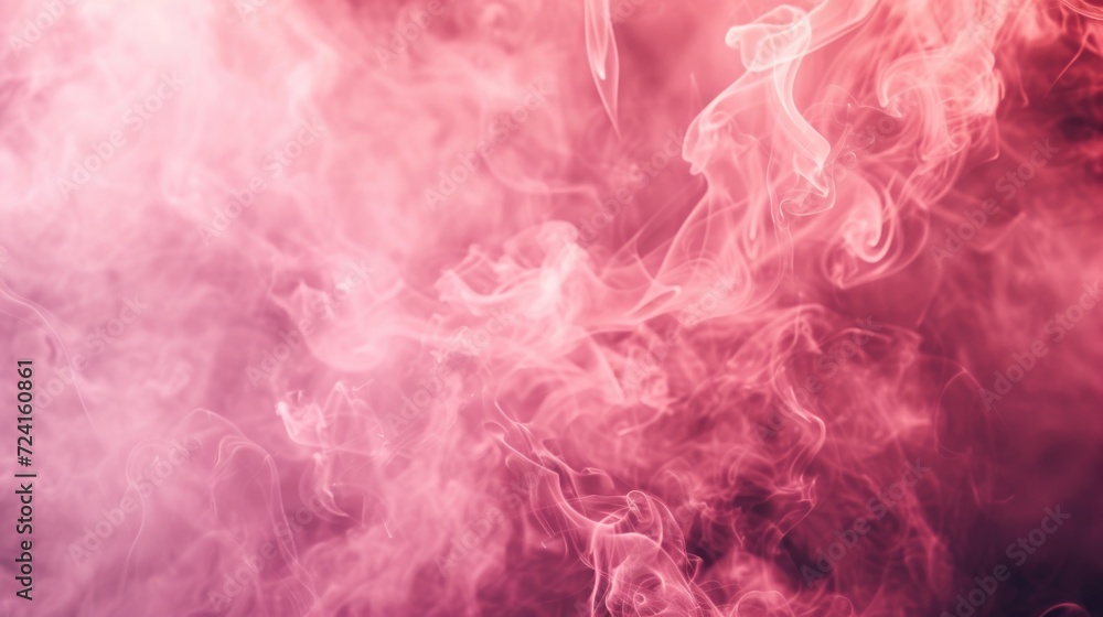 Poster Close-up view of red and white smoke. Perfect for adding a vibrant touch to your designs or enhancing the atmosphere in your projects
