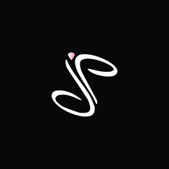letters ds diamond logo design vector