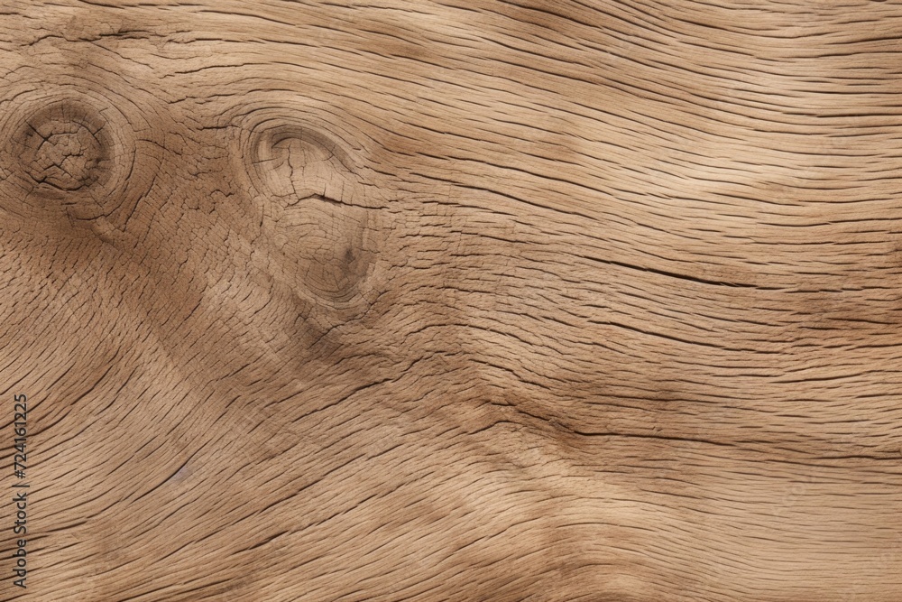 Poster A detailed close-up of the texture and patterns of a wood grained surface. Suitable for various design projects