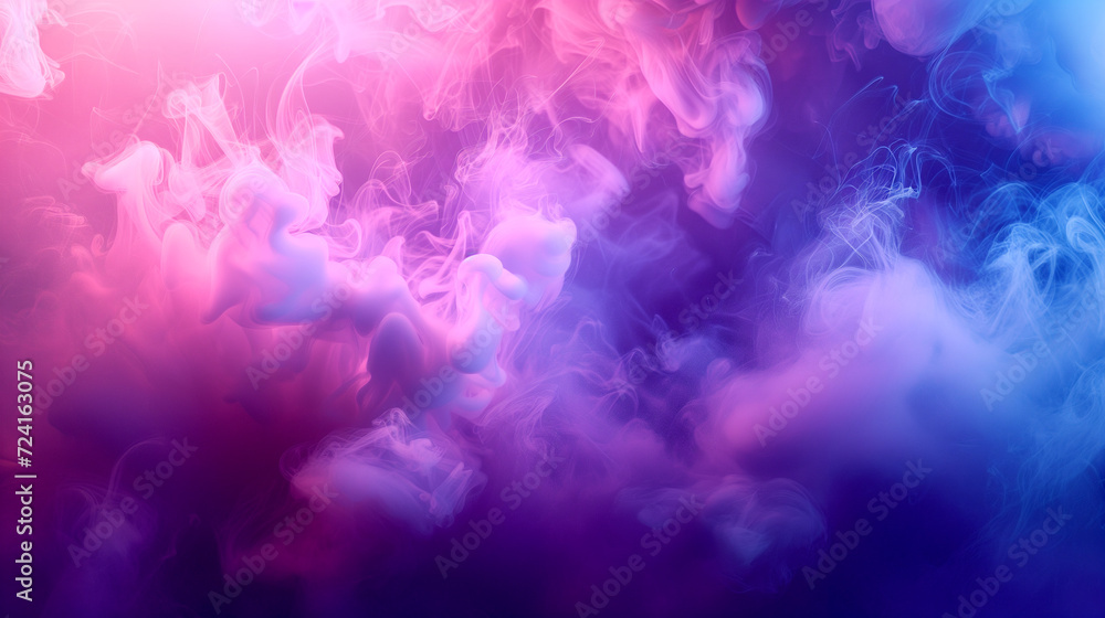 Sticker Pink-purple aura - psychedelic background smoke - pink clouds.