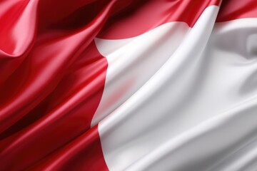 Canadian flag waving gracefully in the wind, perfect for patriotic designs or national celebrations