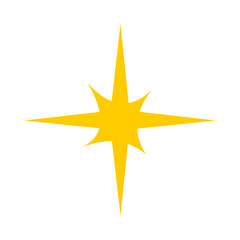 Sparkle star vector icon