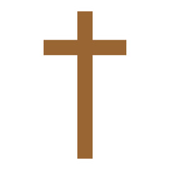 Christian cross vector icon