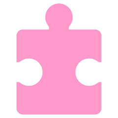 Puzzle piece jigsaw vector icon