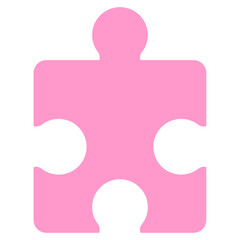 Puzzle piece jigsaw vector icon