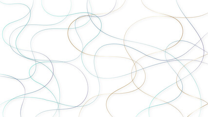 Colorful random pattern line stroke on a transparent background. Decorative pattern with tangled curved lines. Random chaotic lines abstract geometric pattern vector background.	
