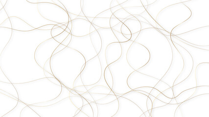 . Decorative pattern with tangled curved lines. Random chaotic lines abstract geometric pattern vector background.