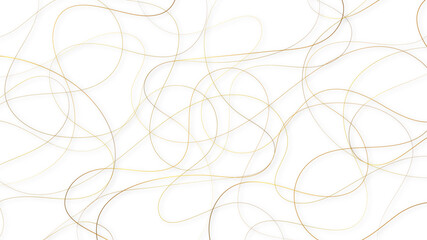 Colorful random pattern line stroke on a transparent background. Decorative pattern with tangled curved lines. Random chaotic lines abstract geometric pattern vector background.