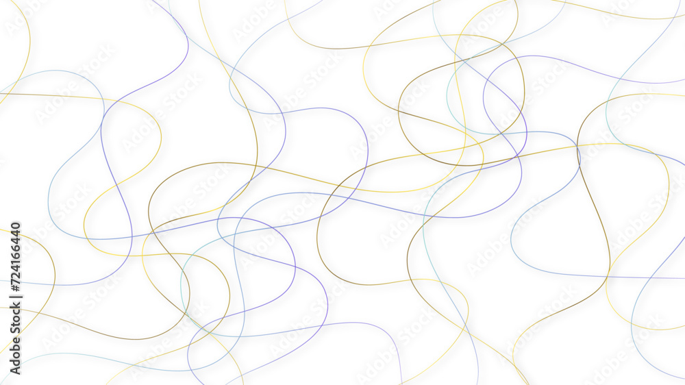 Poster random line pattern background. decorative pattern with tangled curved lines. random chaotic lines a