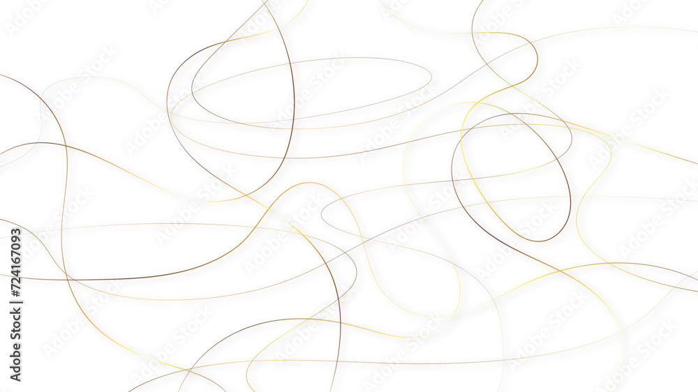 Wall mural random chaotic lines abstract geometric pattern vector background.
