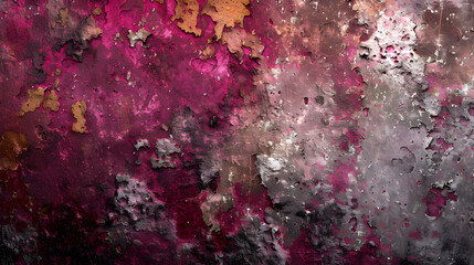 Close Up of a Painted Wall With Texture and Colors