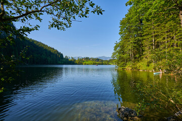 Gleinkersee in the beautiful nature of upper Austria