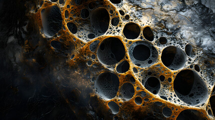 Close-Up of Water Bubbles on Rock