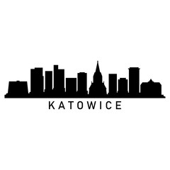 Naklejka premium Skyline katowice
