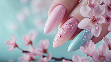 Spring manicure concept - Powered by Adobe
