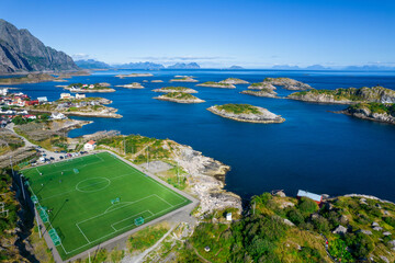 Henningsvaer Stadium - Beautifully located football pitch