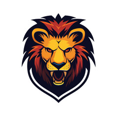 Obraz premium illustration of a lion mascot Isolated