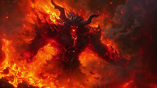 Amidst the raging flames and billowing smoke, the demon slayers determination burned bright as he fought against the demonic forces, his eyes never wavering from his goal. Fantasy animation