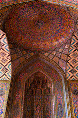 Nasir Al-Mulk Mosque in Shiraz, Iran, also known as Pink Mosque