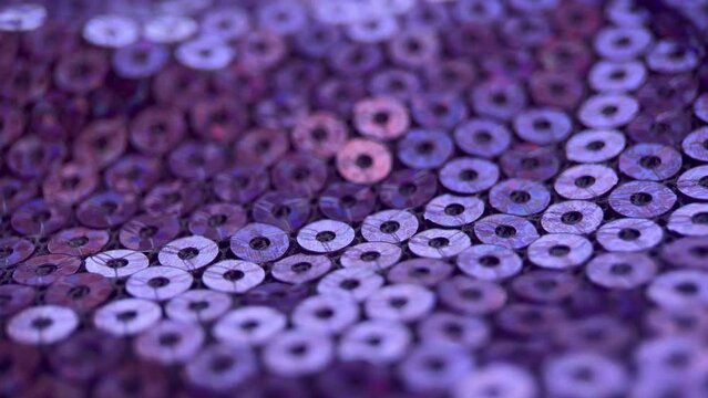 Purple Sequins On Fabric, Slider Shot