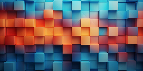 Abstract  vibrantly textured geometric a colorful design, Abstract cube colorful background.