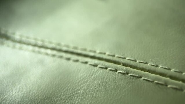Stitched Green Leather Slider Shot