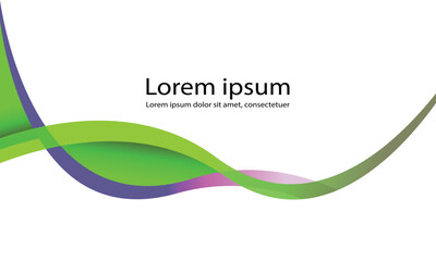 vector colorful  gradient background wave line  modern abstract design  for posters Vector illustration