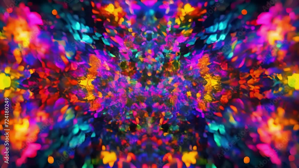 Aufkleber a kaleidoscope of vibrant colors weaves together creating a mesmerizing display that paints an abstr