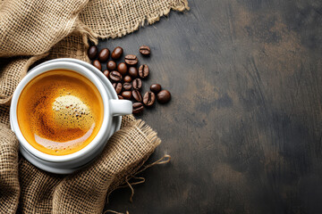 Coffee background with copy space
