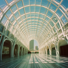 Imaginable architecture of glass vault