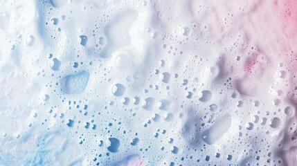 A smudge of whitewashing foam on color background top view, washing foam top view, washing foam, colorful foam, foam background, background, washing foam background, washing ads, washing banner 