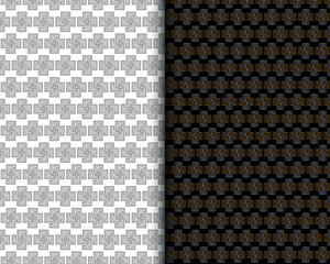 Free vector flat ornamental Arabic pattern set.