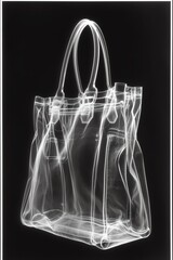 Transparent Tote Bag on Table