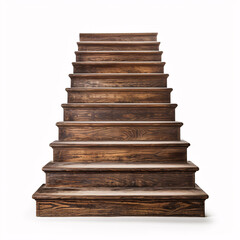 a set of wooden stairs