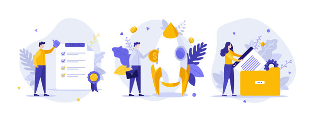 Set Of Business Characters Concepts