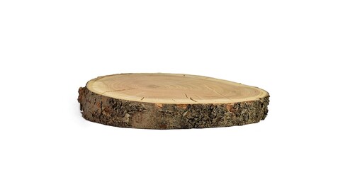 tray, pedestal natural wood without surface treatment