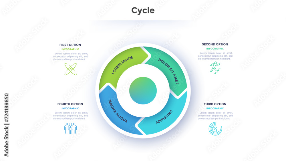 Wall mural Modern Vector Infographic Template