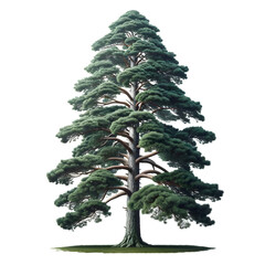 backgroundless pine tree