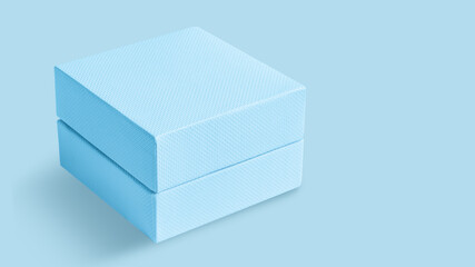 Empty light blue box on an light blue background.