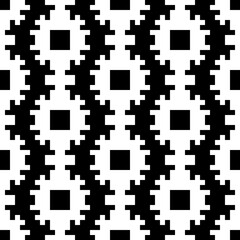 Seamless pattern. Ancient backdrop. Figures ornament. Ethnic embroidery background. Tribal wallpaper. Ethnical folk image. Tribe motif. Digital paper for web design, textile print. Vector artwork.