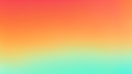 Obraz premium Orange teal green pink abstract grainy gradient background noise effect summer poster design