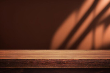 Table or product surface with beautiful shadows