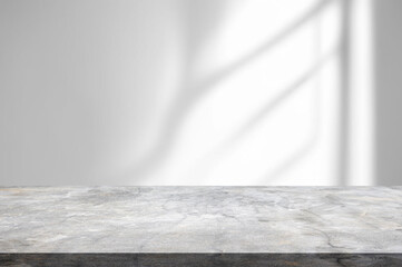 Table or product surface with beautiful shadows