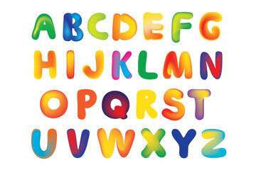 Hand Drawn Alphabet Isolated, Handdrawn Letters, Creativity ABC, Simple Lettering, Alphabet Isolated