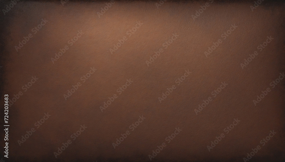 Poster dark brown wave , template empty space shine bright light and glow , grainy noise grungy spray textu