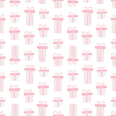 Seamless gift pattern. Valentines day concept. - 724203652