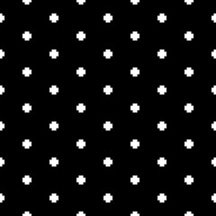 Seamless pattern. Patches illustration. Crosses wallpaper. Pluses background. Signs ornament. Figures motif. Simple shapes backdrop. Digital paper, web designing, textile print, abstract. Vector art