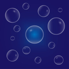 Bubble background vector illustration.