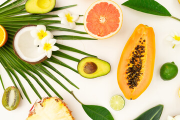 Summer diet, fresh fruits