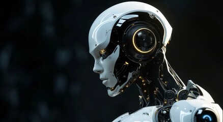 a robot is focusing its eyes on the viewer